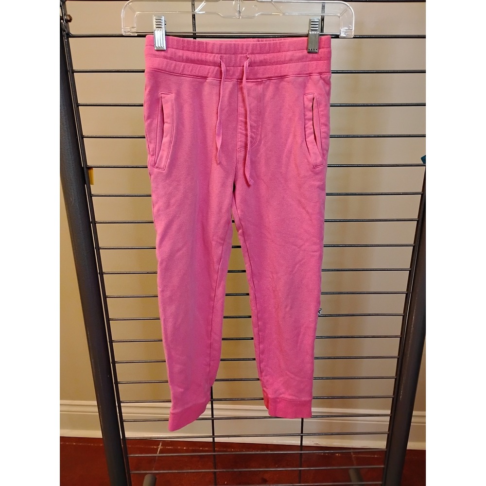 Kicker Pink Bamboo Organic Cotton Blend Jogger Sweatpants Kids Size M 8-10 - Picture 1 of 7